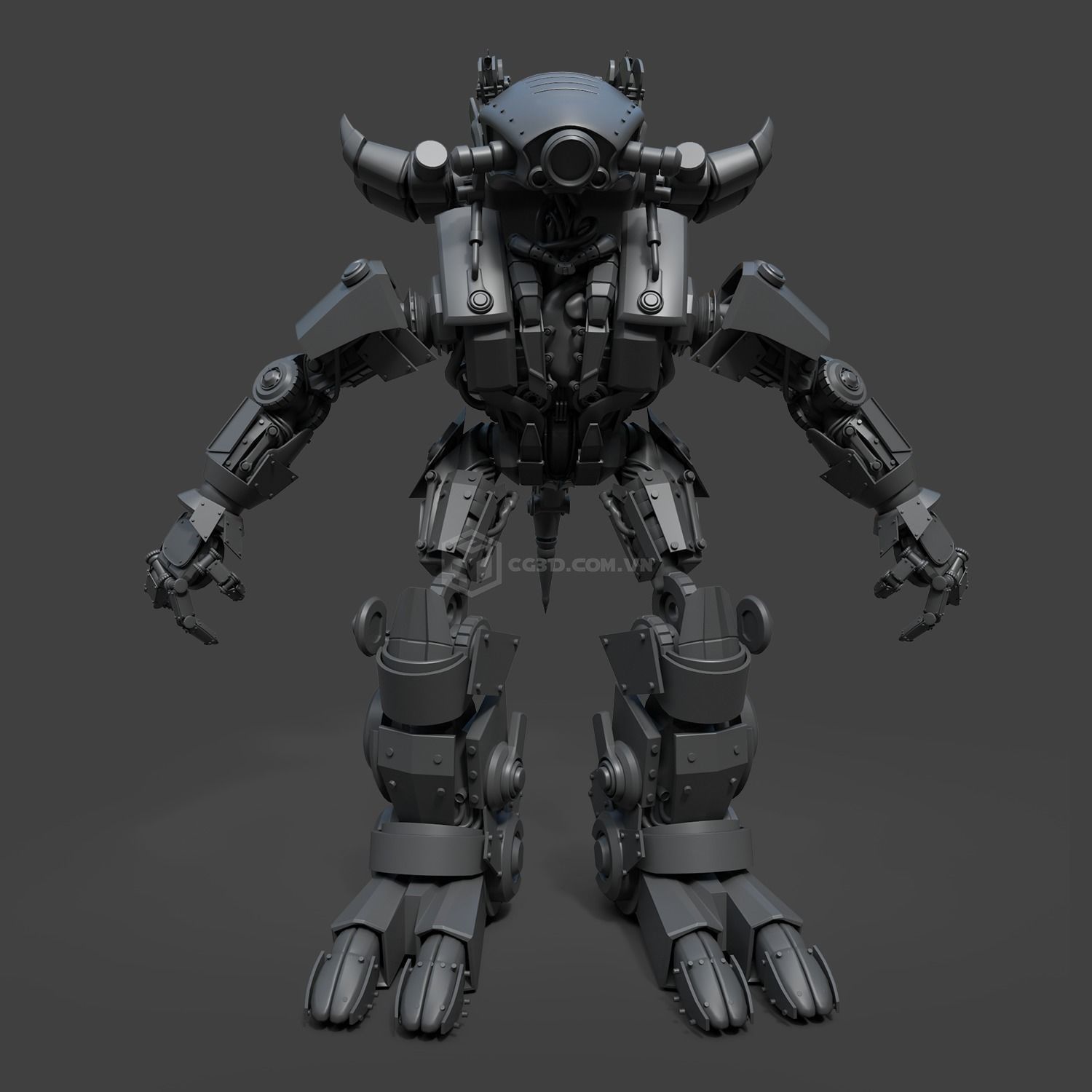 Fizza Robo Model- Highpoly 3D model_1