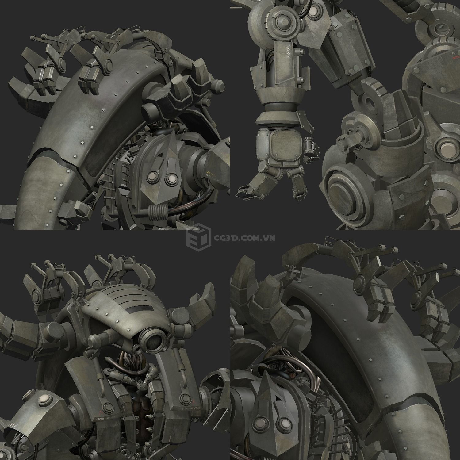 Fizza Robo Model- Highpoly 3D model_6