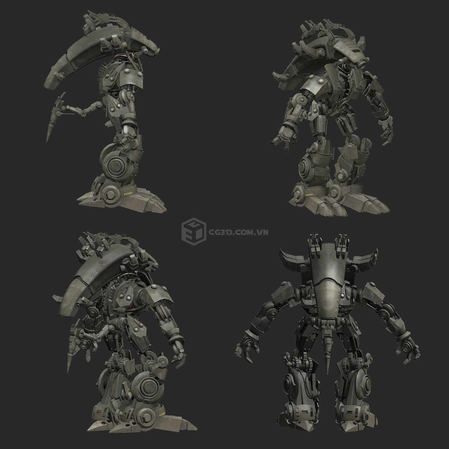 Fizza Robo Model- Highpoly 3D model_7