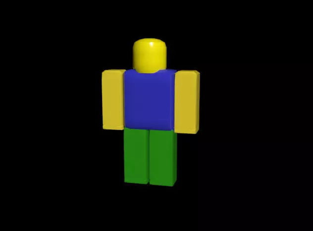 ROBLOX NOOB character normal Free 3D model_0