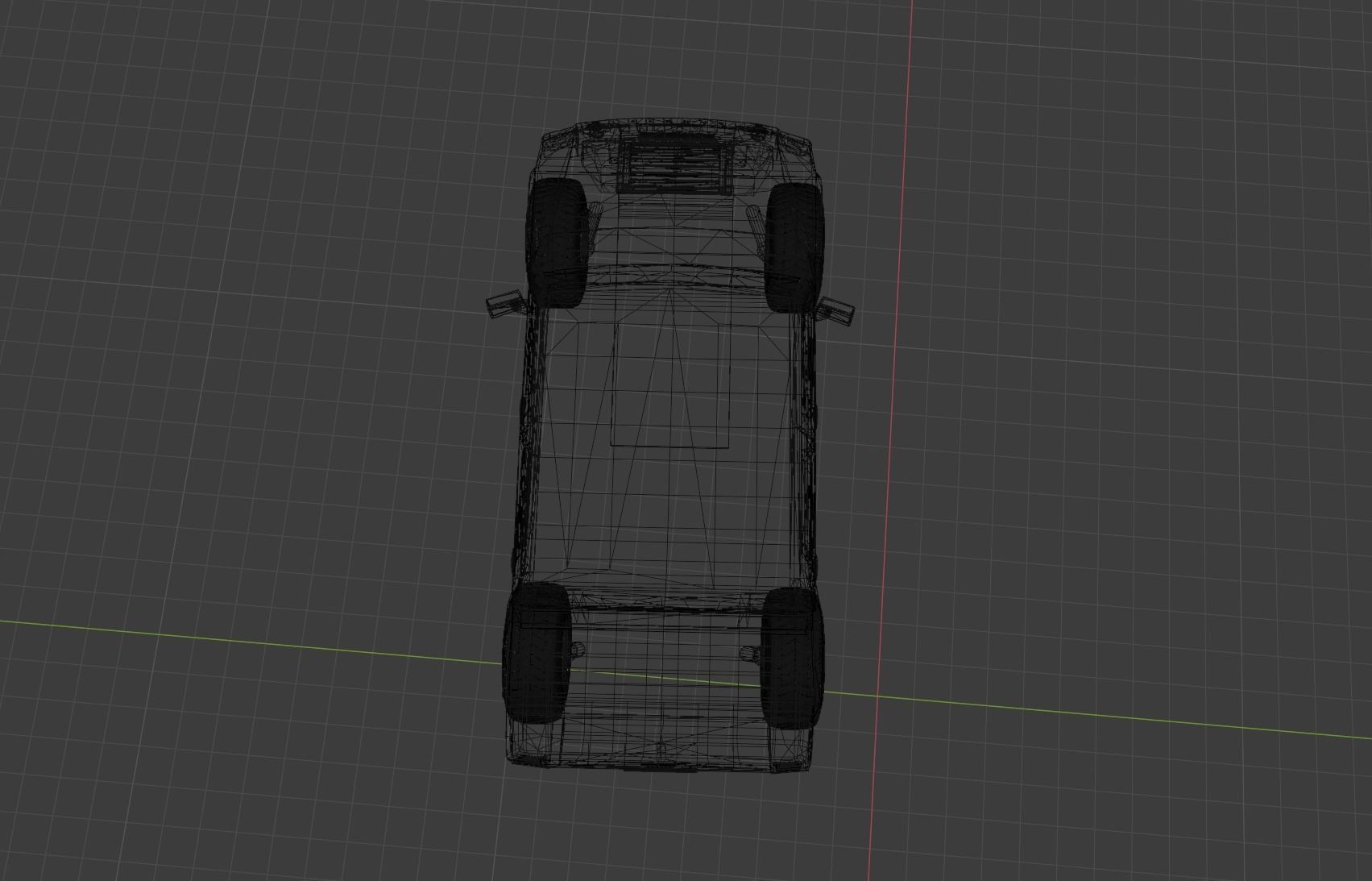 Hummer jeep Low-poly 3D model_15