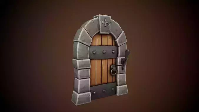 Stylized Castle Door - Tutorial Included 