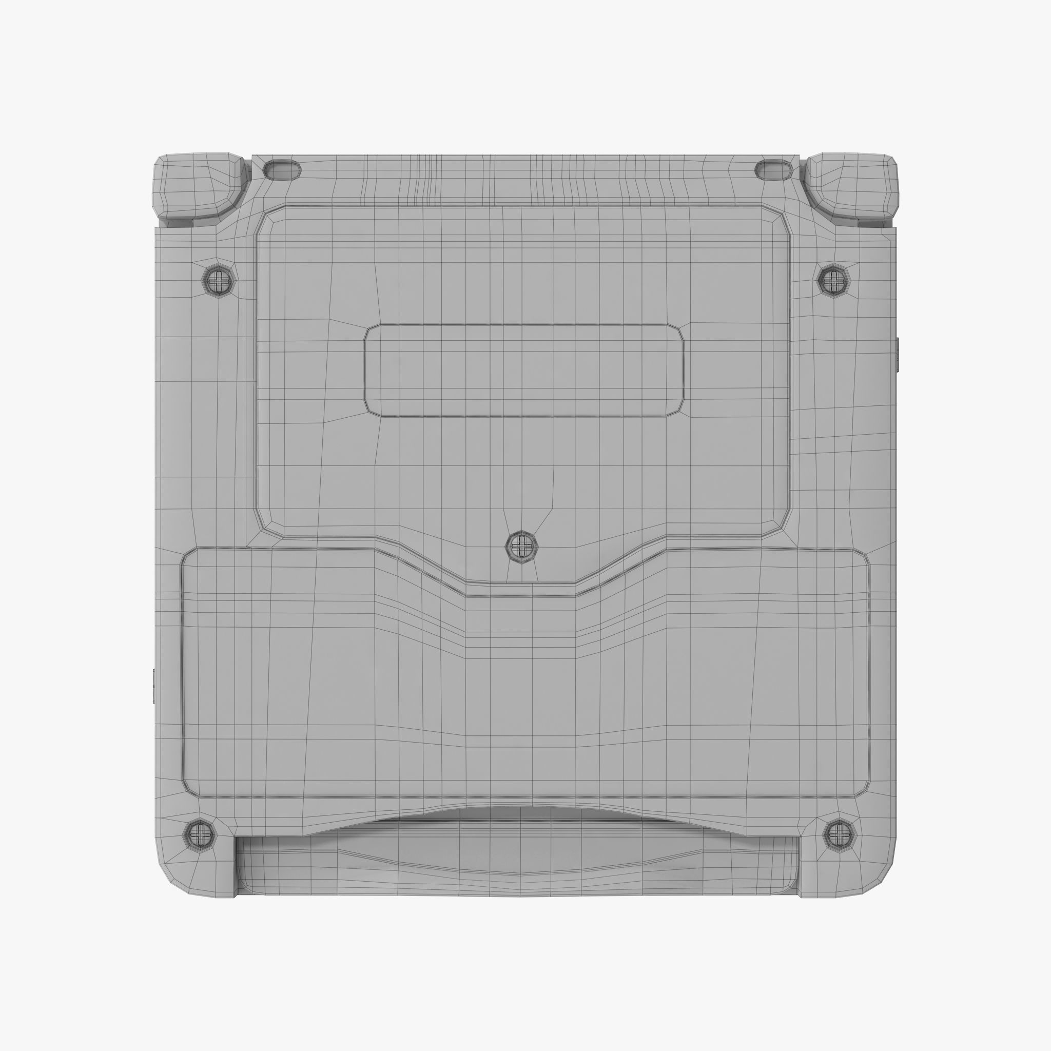 Game Boy Advance SP orange 3D model_36