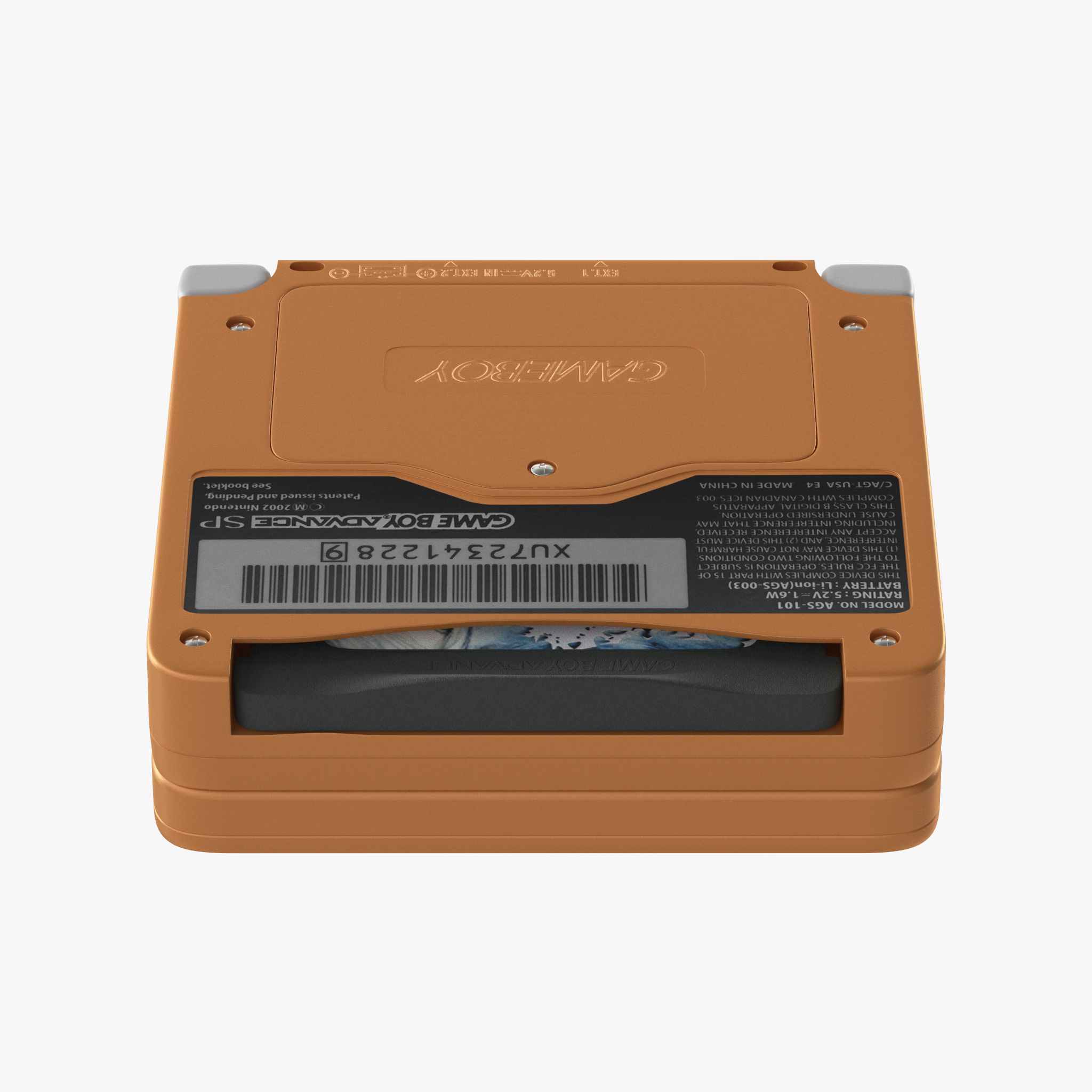 Game Boy Advance SP orange 3D model_21