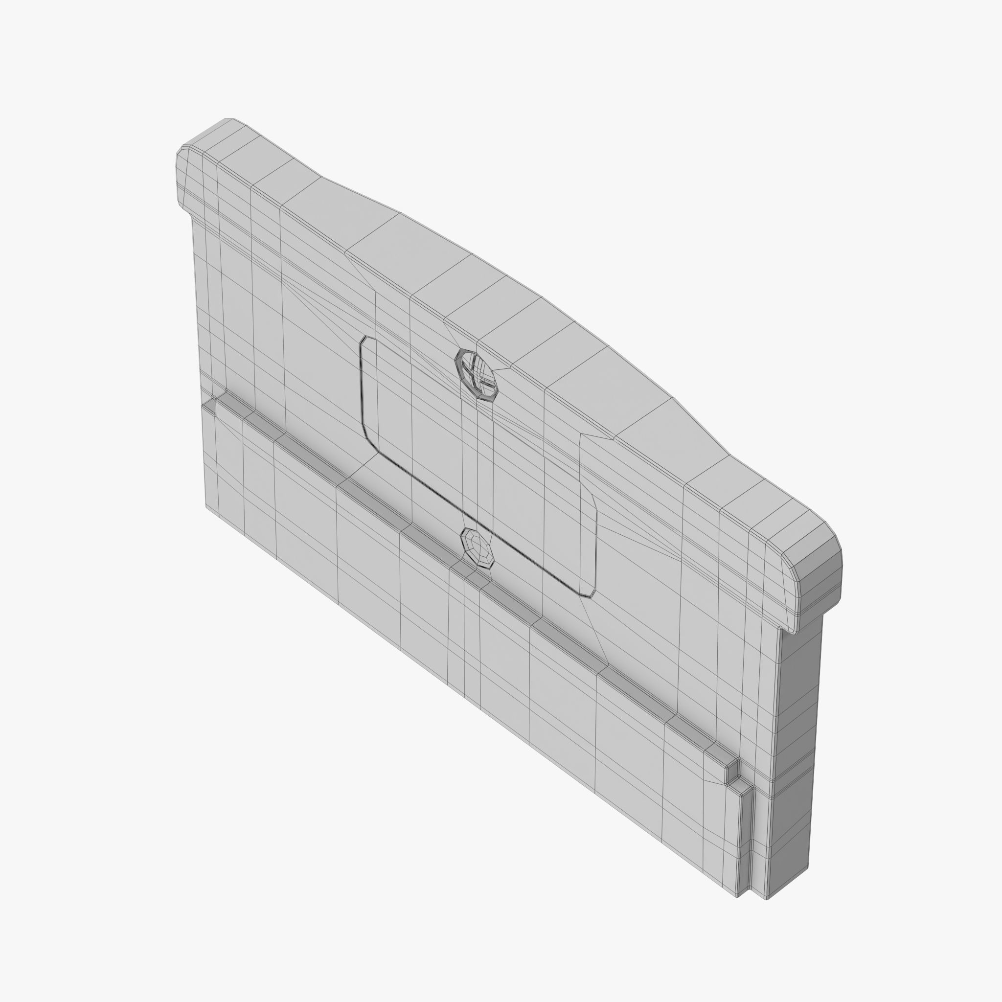 Game Boy Advance SP orange 3D model_38