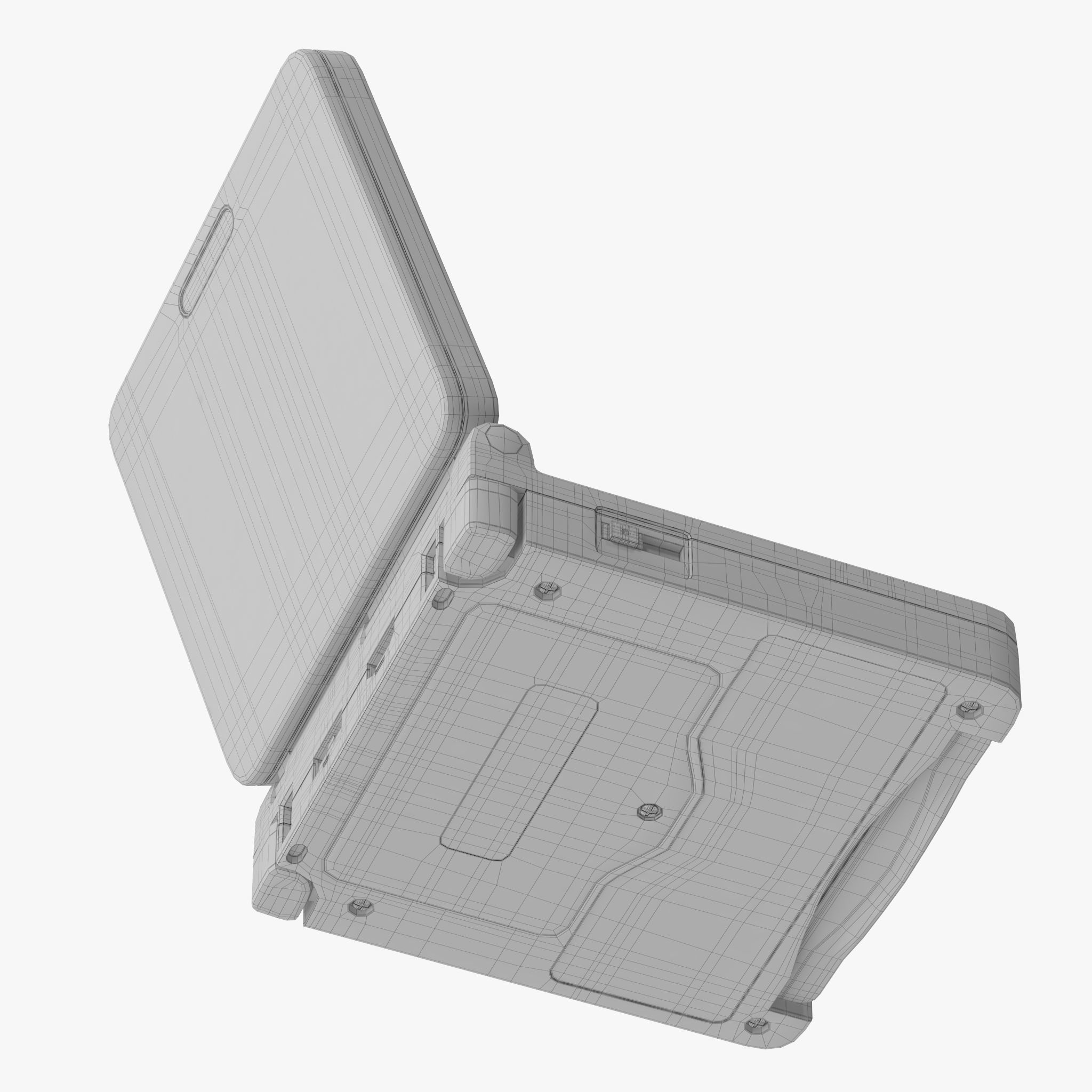 Game Boy Advance SP orange 3D model_29