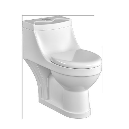 One piece EWC toilet 3D model Modeled in 3ds max  3D model
