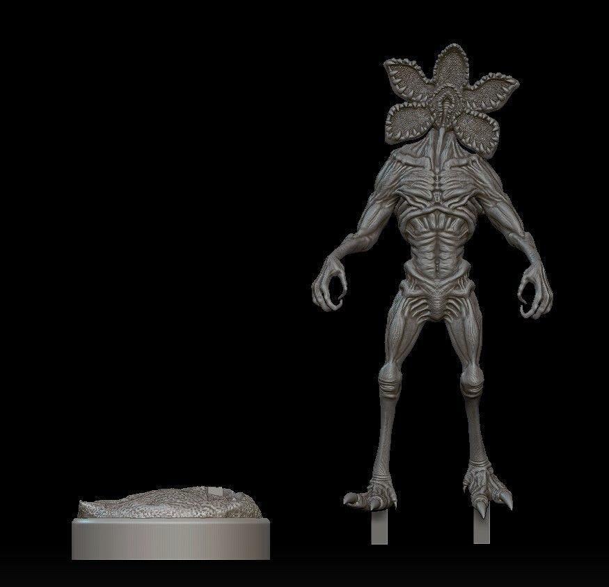 Demogorgon statue Stranger Things Series 3D print model_4
