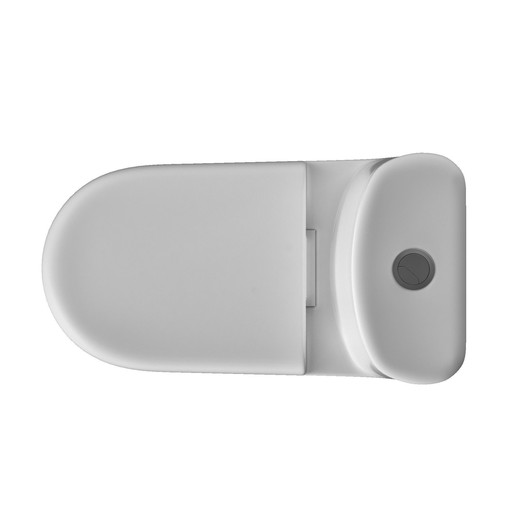 One piece EWC toilet 3D model Modeled in 3ds max 3D model_2