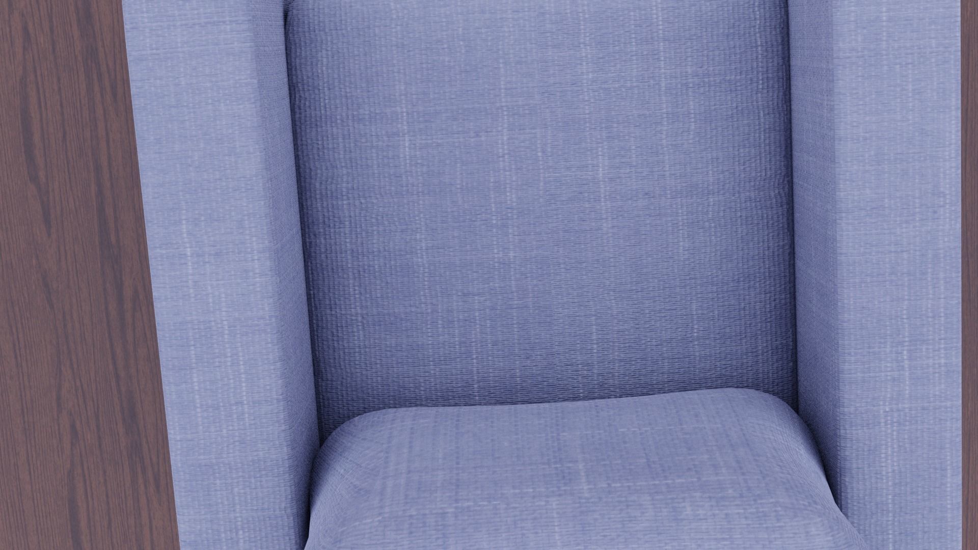 Armchair chair Low-poly 3D model_16