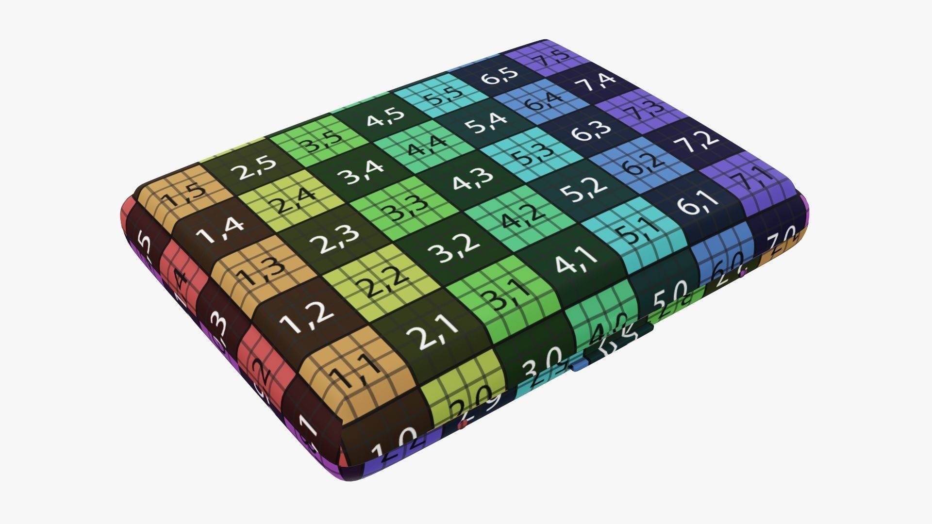 Cigarette metal case box 04 closed 3D model_11