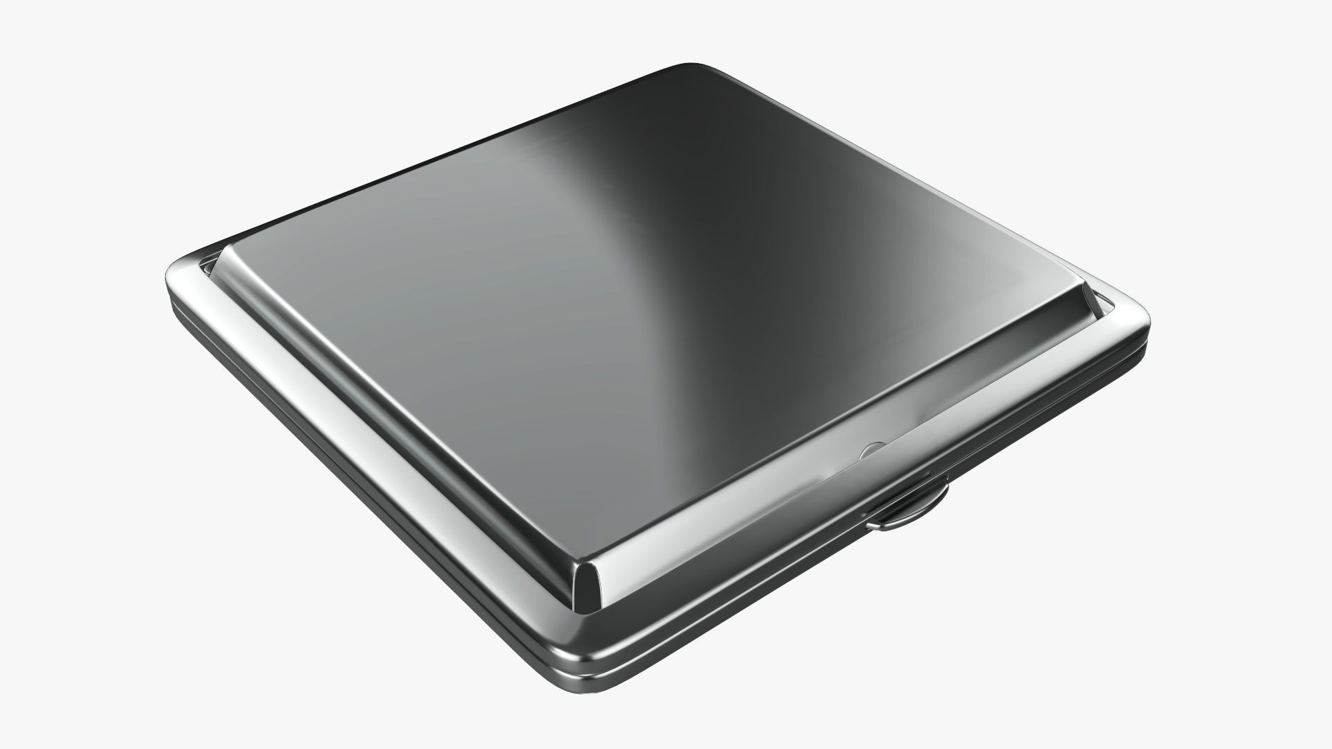 Cigarette metal case box 05 closed 3D model_1