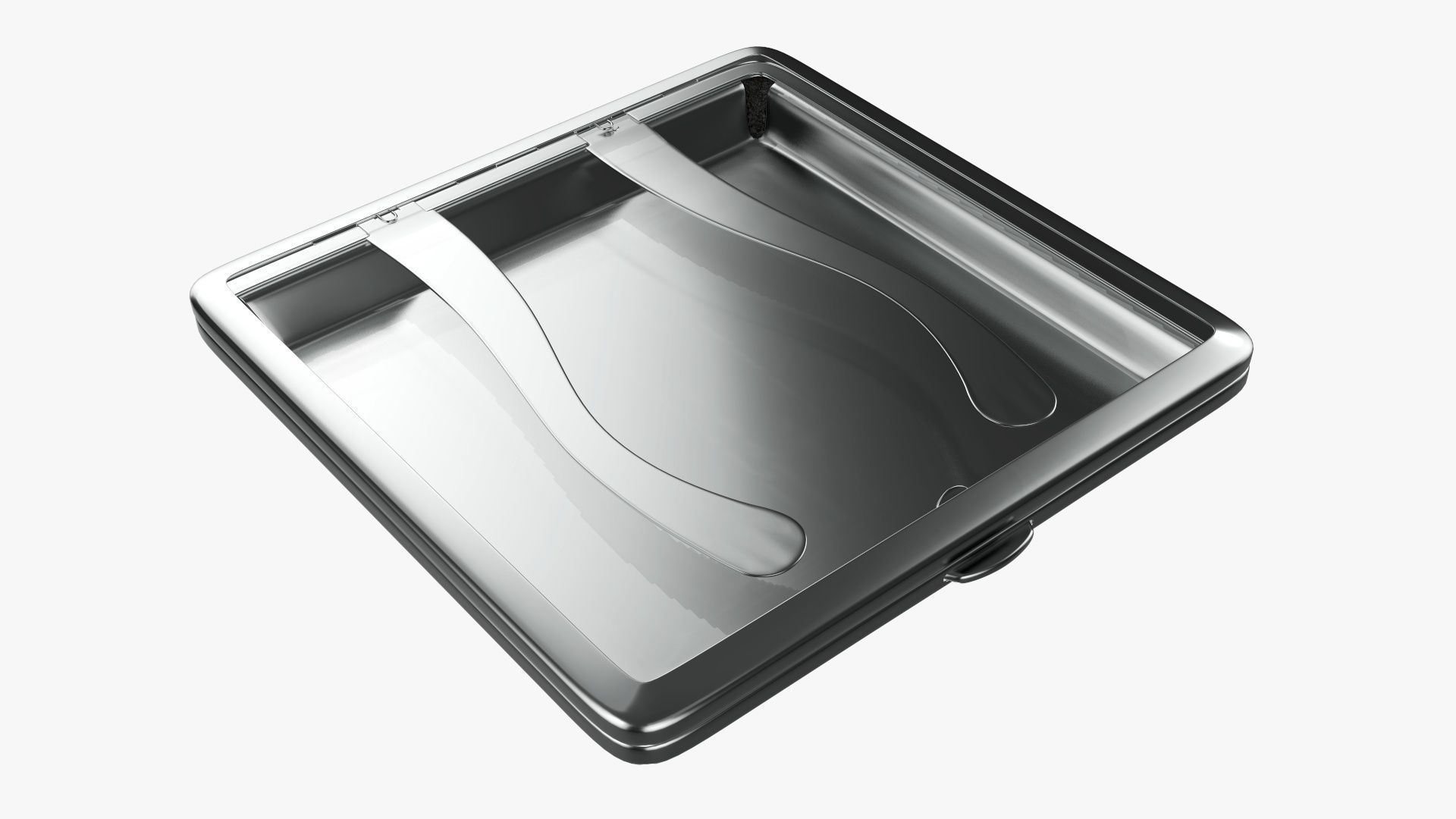 Cigarette metal case box 05 closed 3D model_2