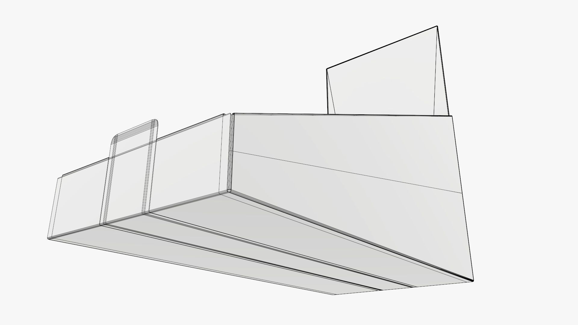 Product display stand cardboard 01 3D model_8