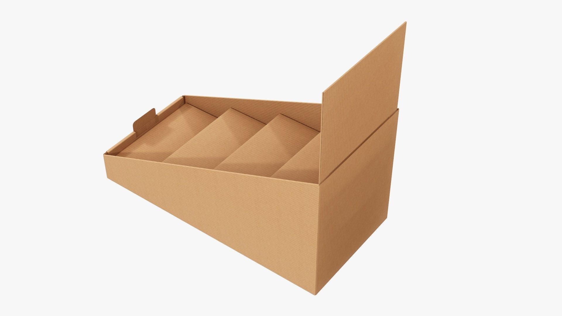 Product display stand cardboard 01 3D model_4