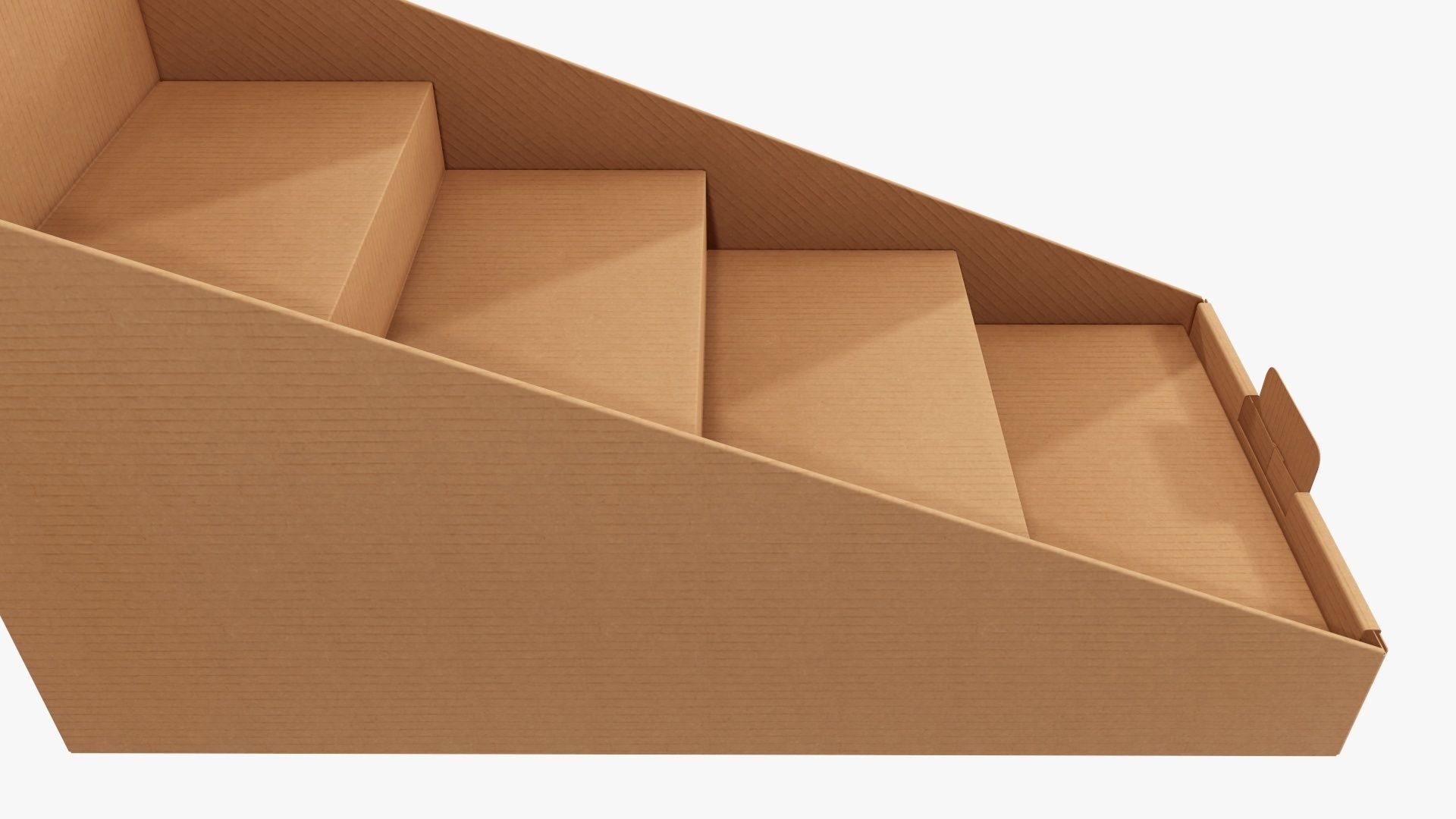 Product display stand cardboard 01 3D model_2