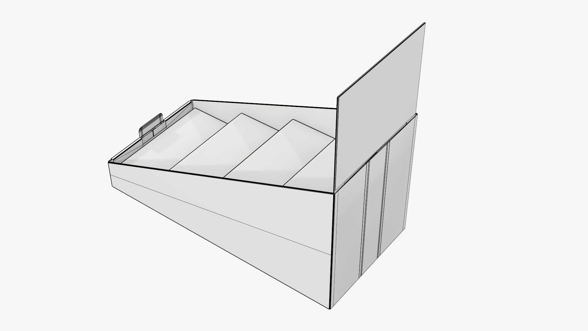 Product display stand cardboard 01 3D model_9
