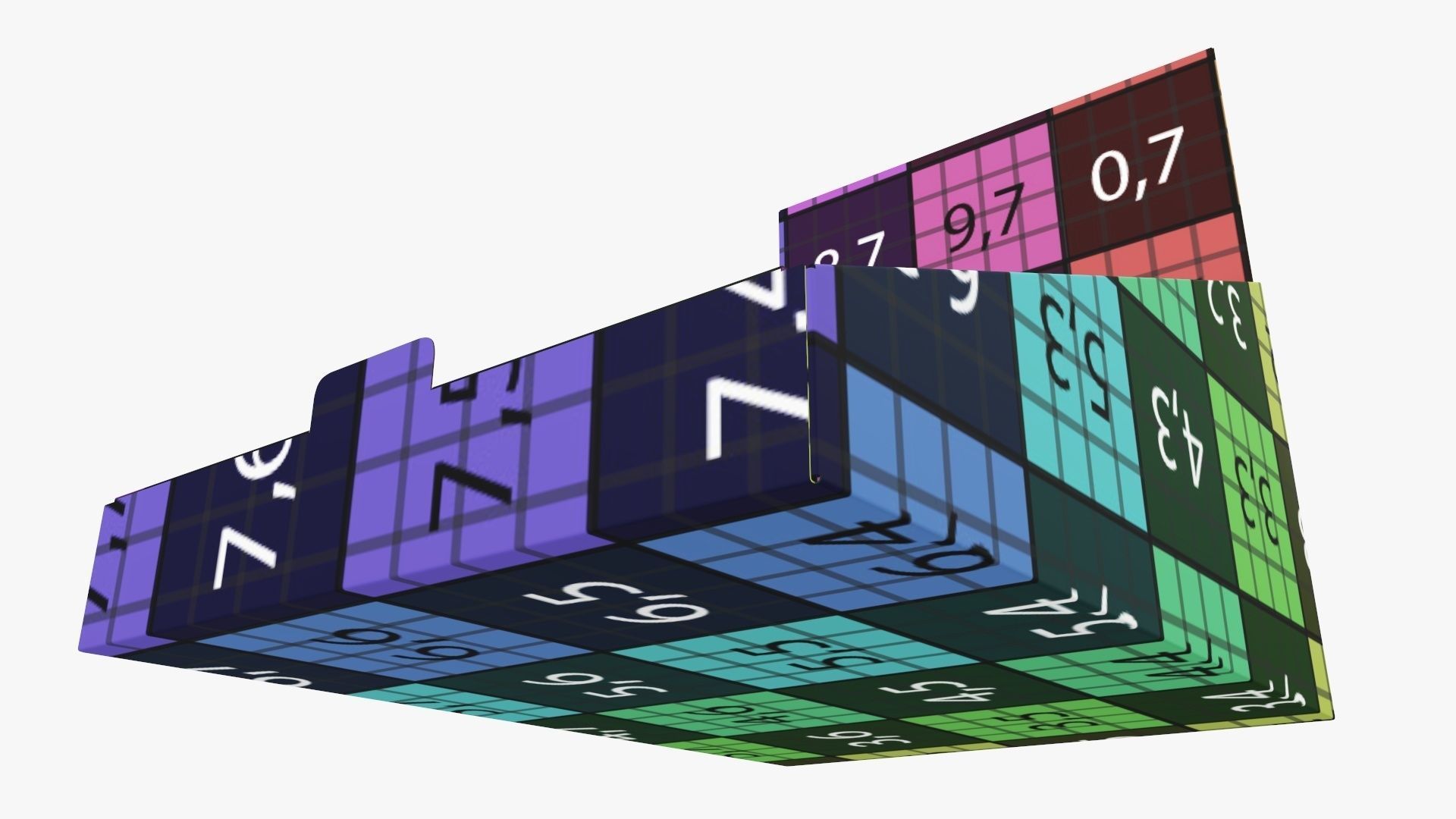 Product display stand cardboard 02 3D model_13