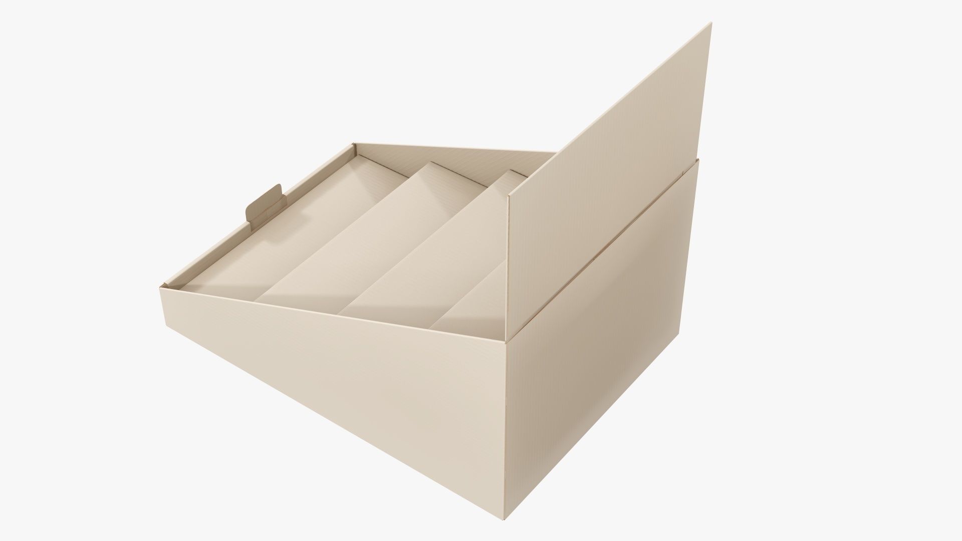 Product display stand cardboard 02 3D model_4