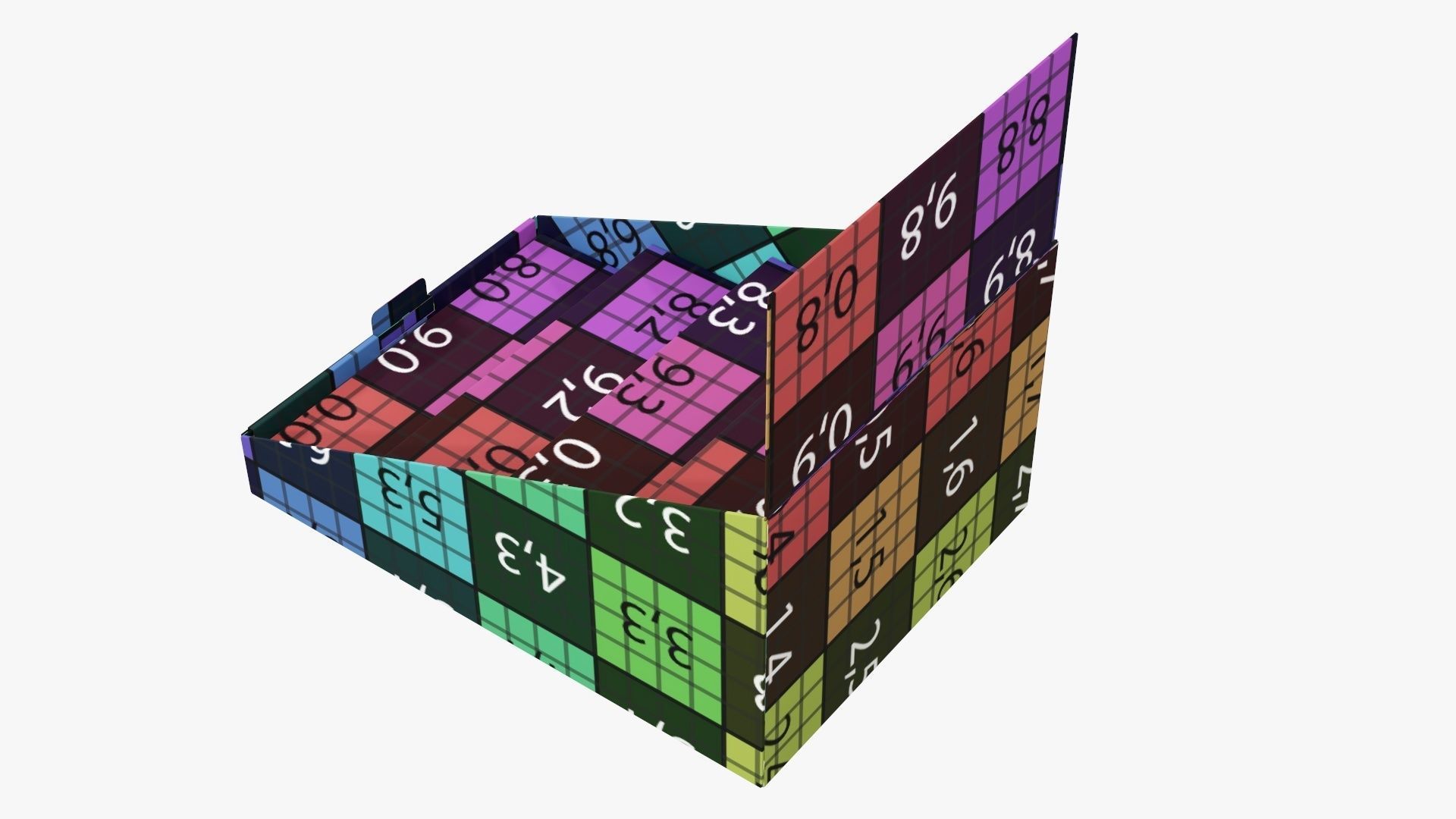 Product display stand cardboard 02 3D model_14