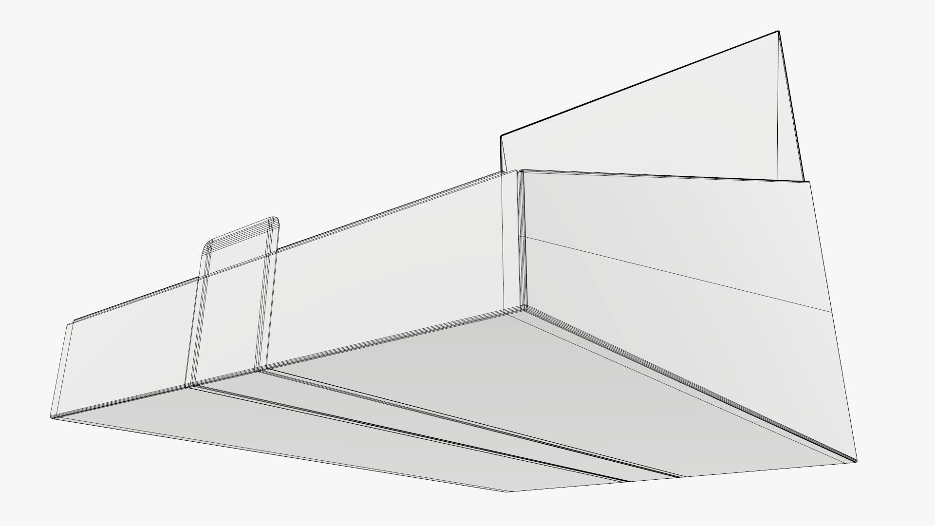 Product display stand cardboard 02 3D model_8