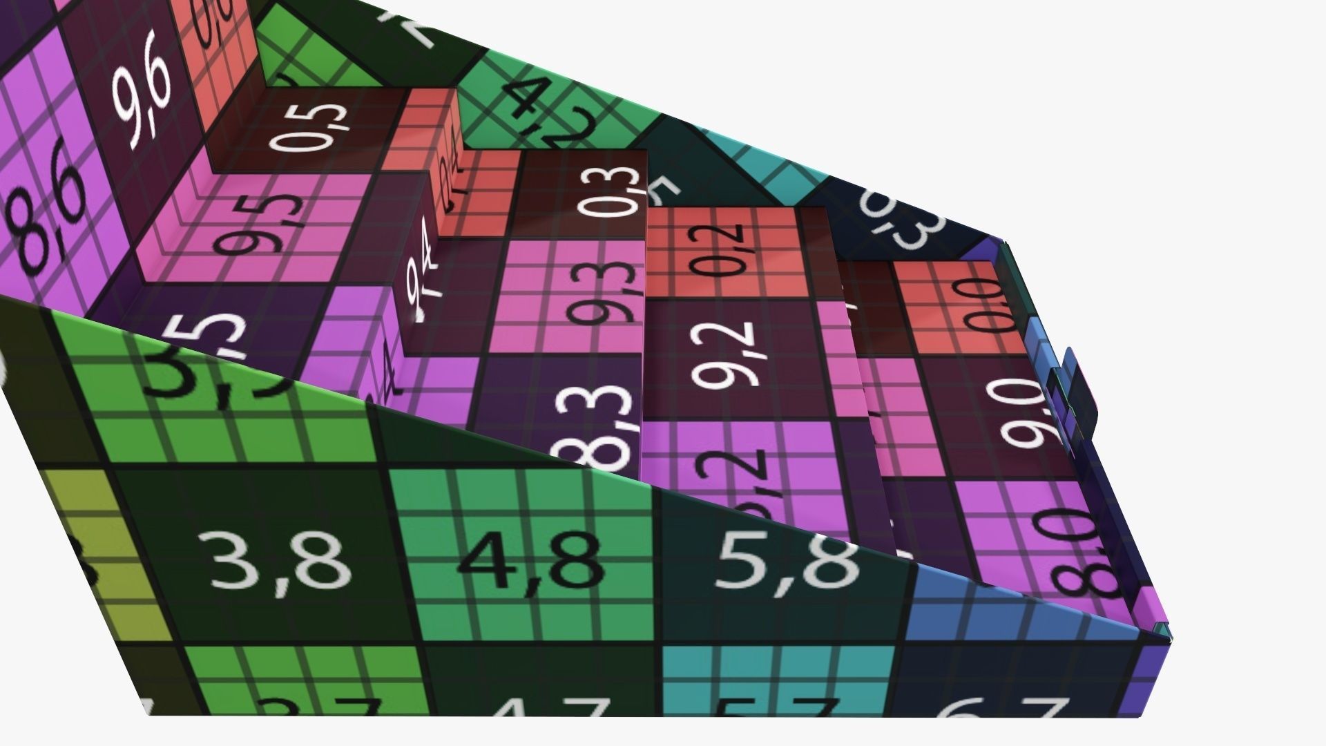 Product display stand cardboard 02 3D model_12