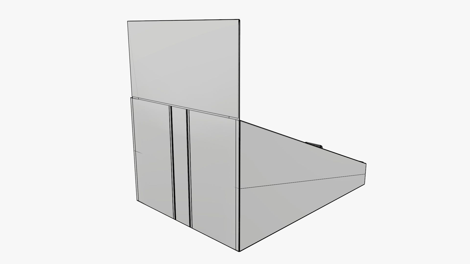 Product display stand cardboard 02 3D model_6