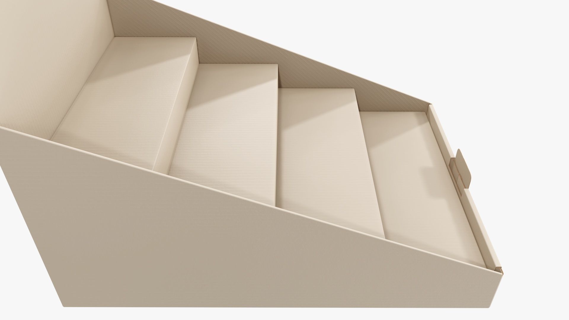 Product display stand cardboard 02 3D model_2