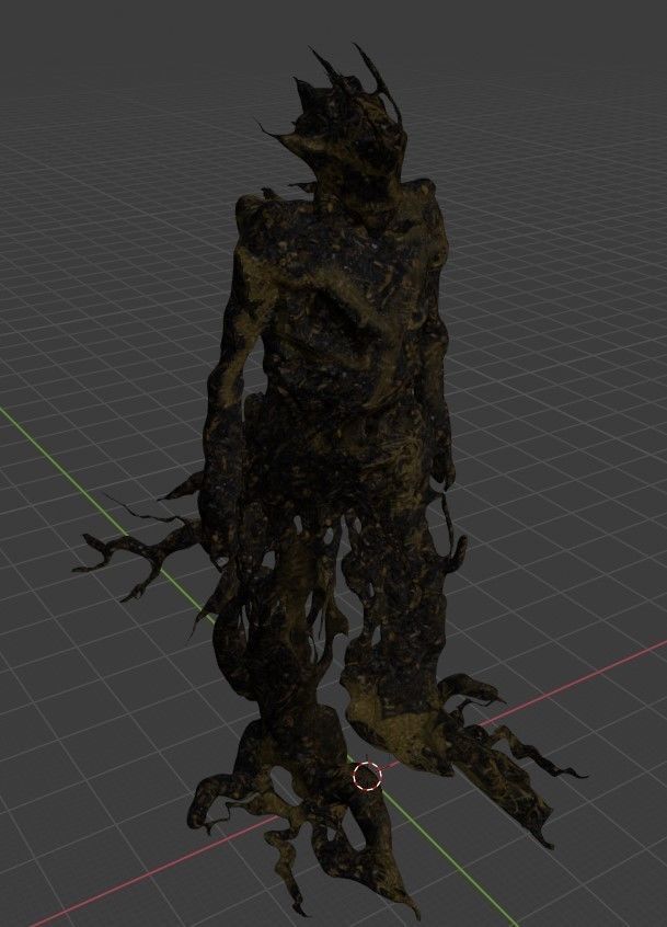 Spooky Cheap Tree Beast Low-poly 3D model_20