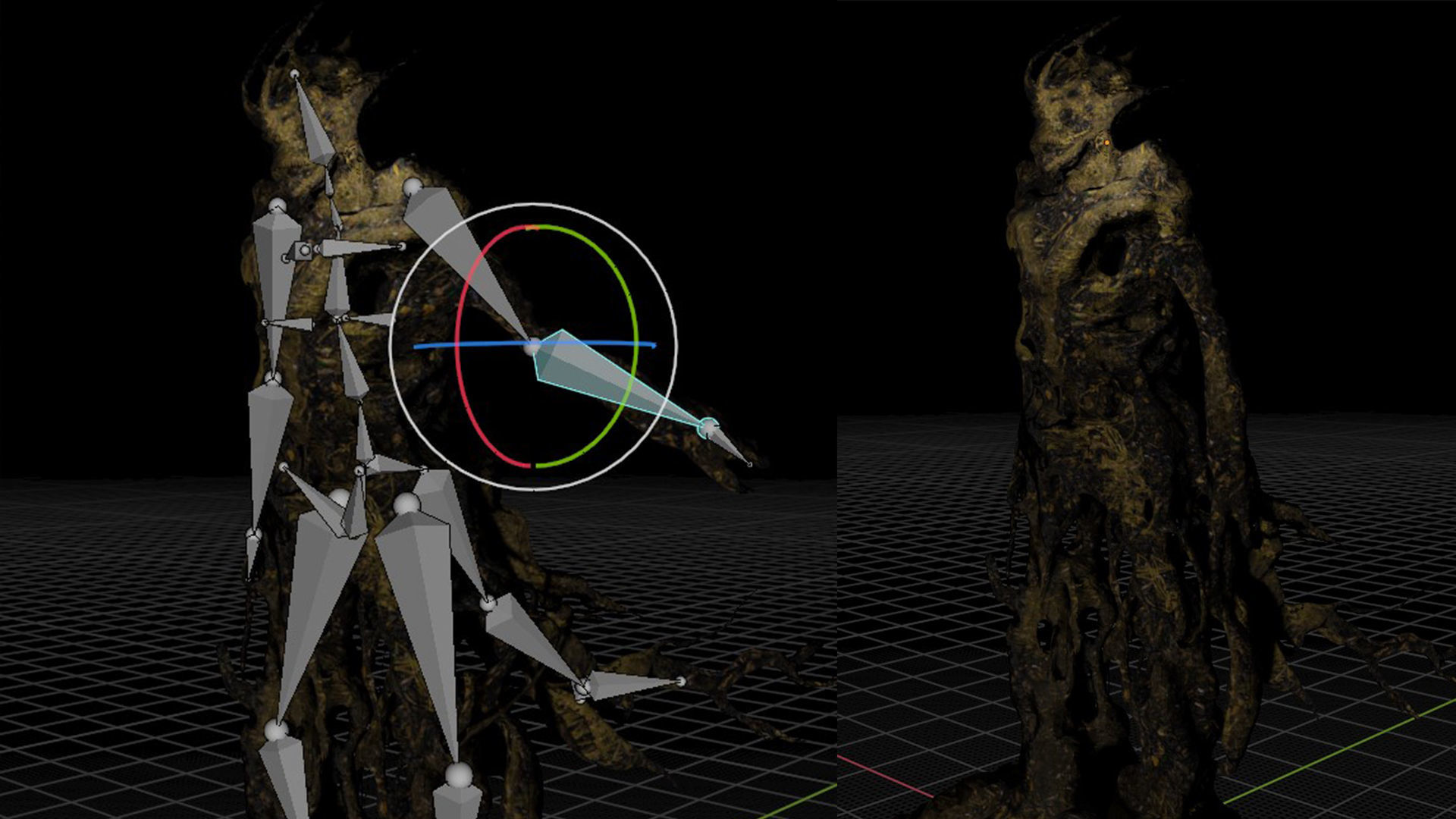 Spooky Cheap Tree Beast Low-poly 3D model_2