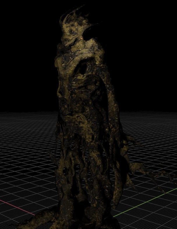 Spooky Cheap Tree Beast Low-poly 3D model_10