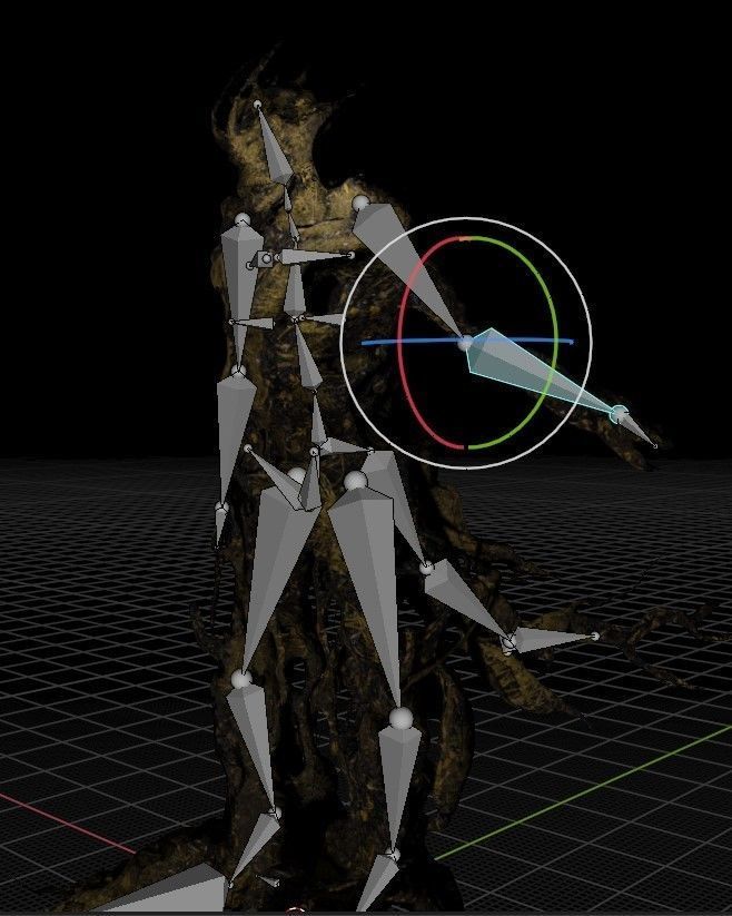 Spooky Cheap Tree Beast Low-poly 3D model_15