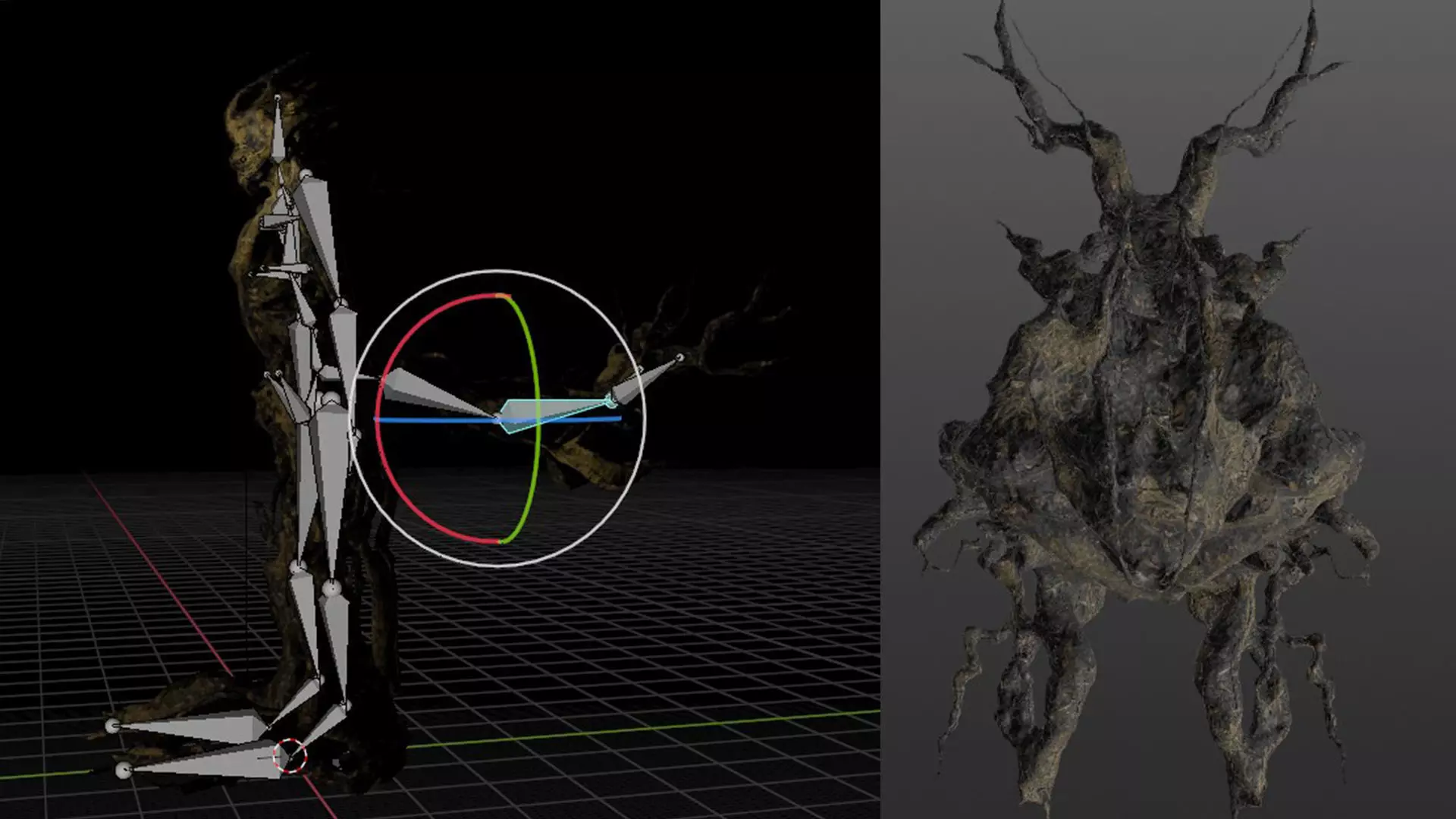 Spooky Cheap Tree Beast Low-poly 3D model_0