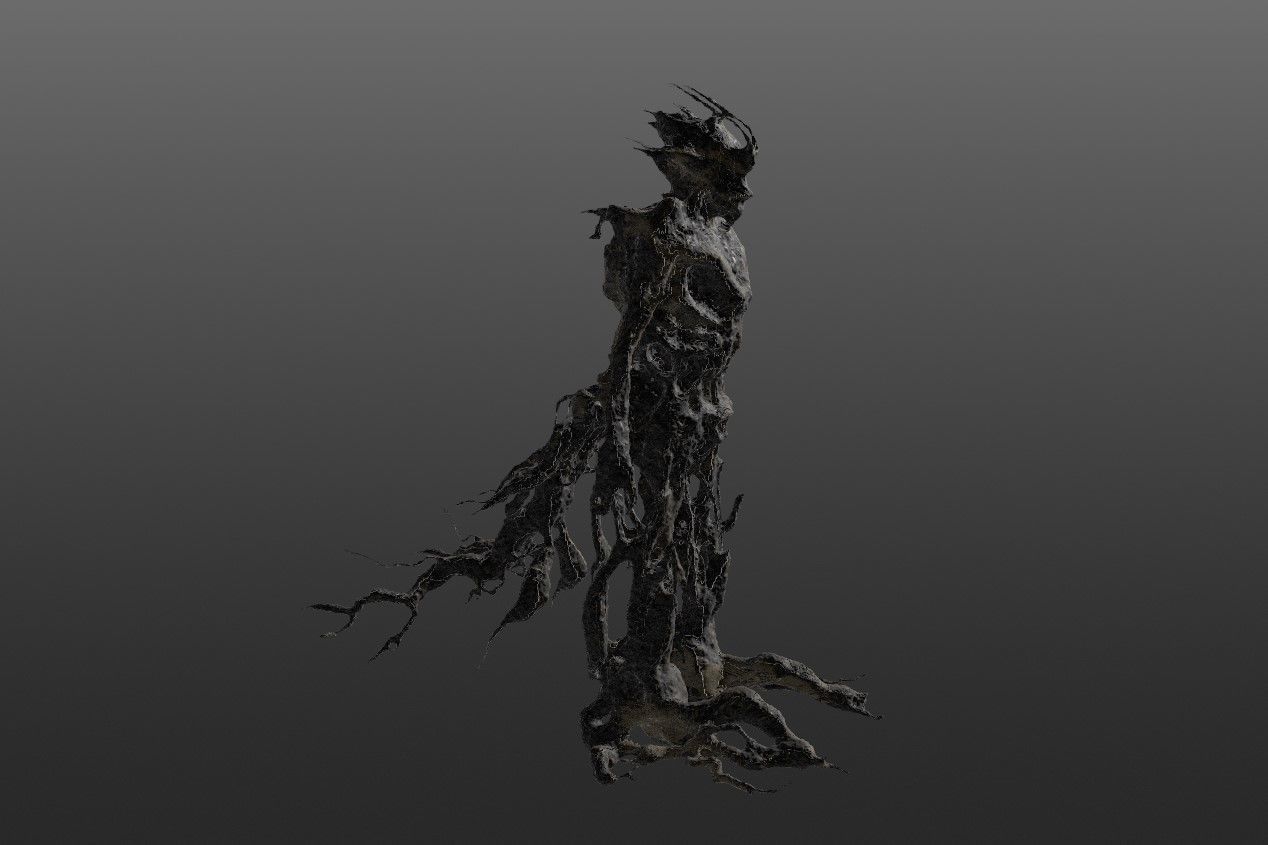 Spooky Cheap Tree Beast Low-poly 3D model_12