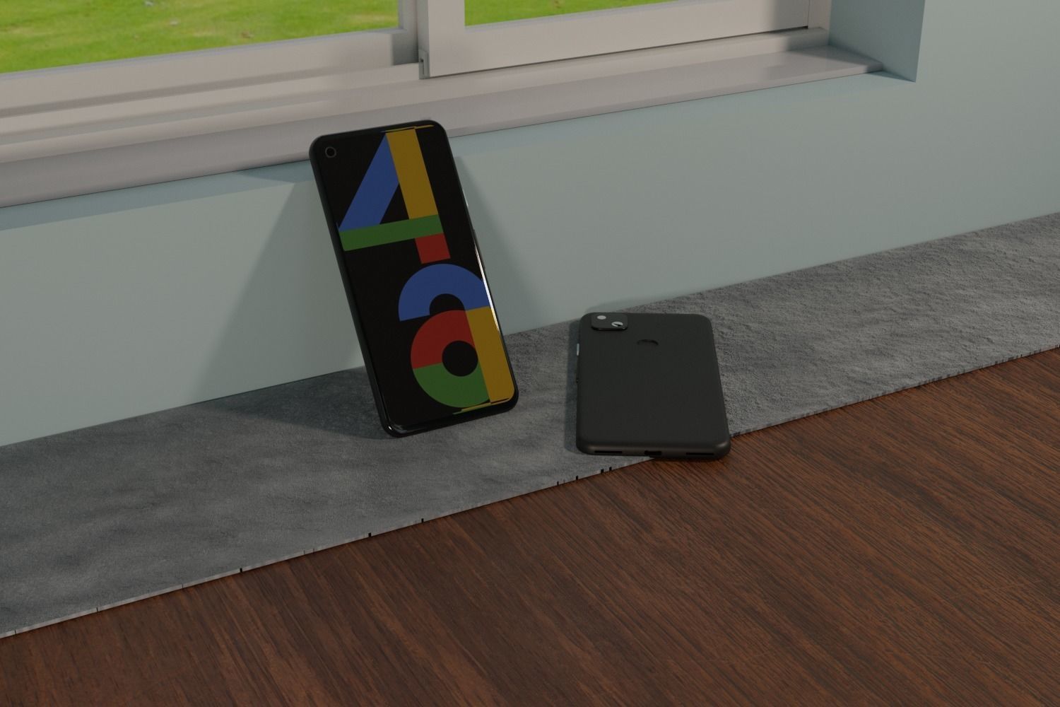 Google Pixel 4A - Low Poly 3d Model Free 3D model_4