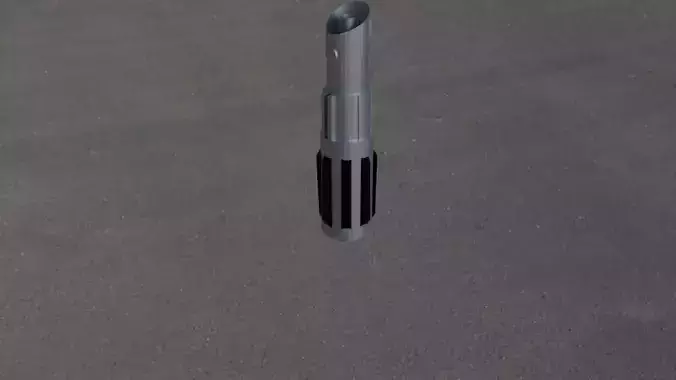 Blue Lightsaber Low-poly 3D model