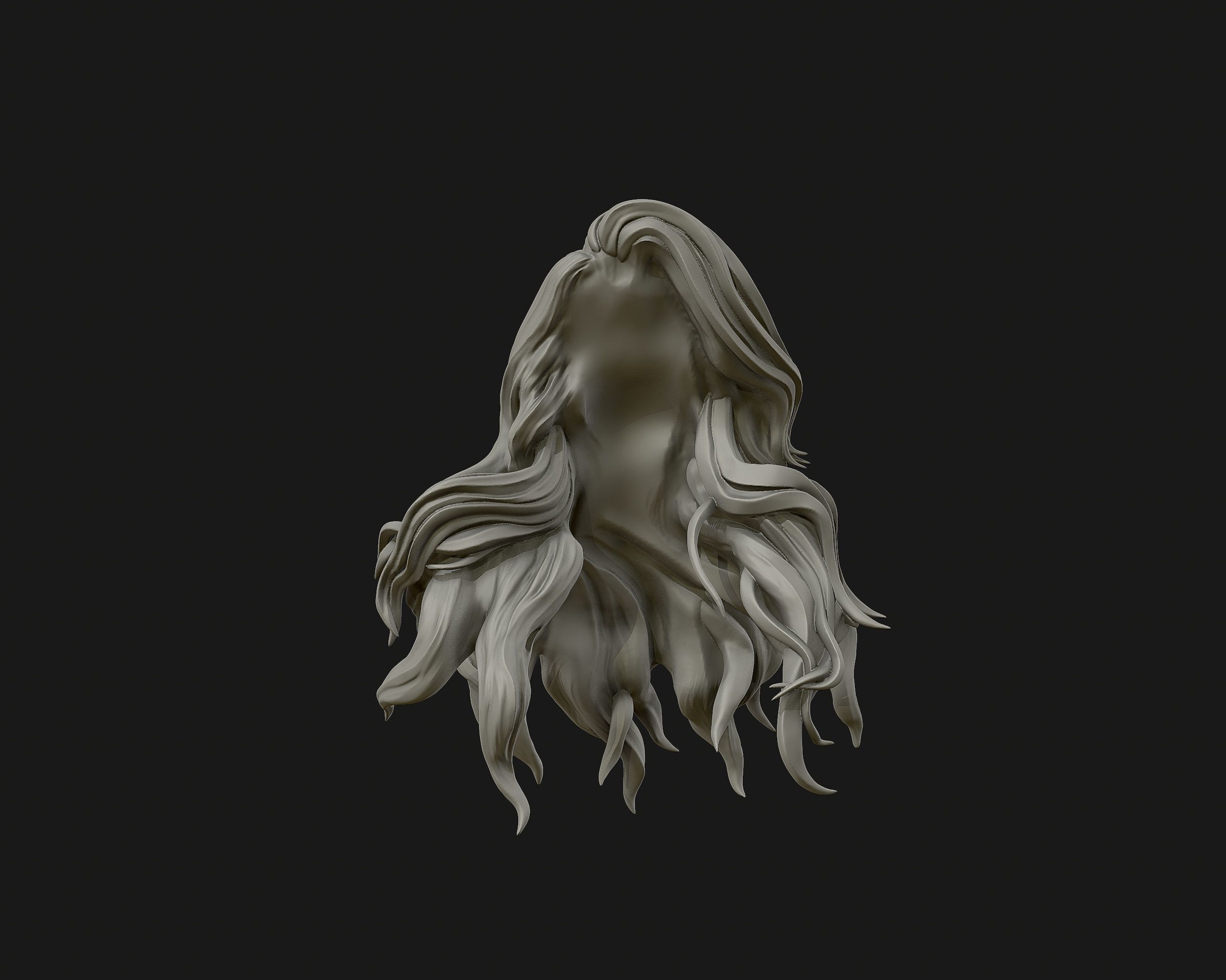 Hairstyle 01 3D print model_7