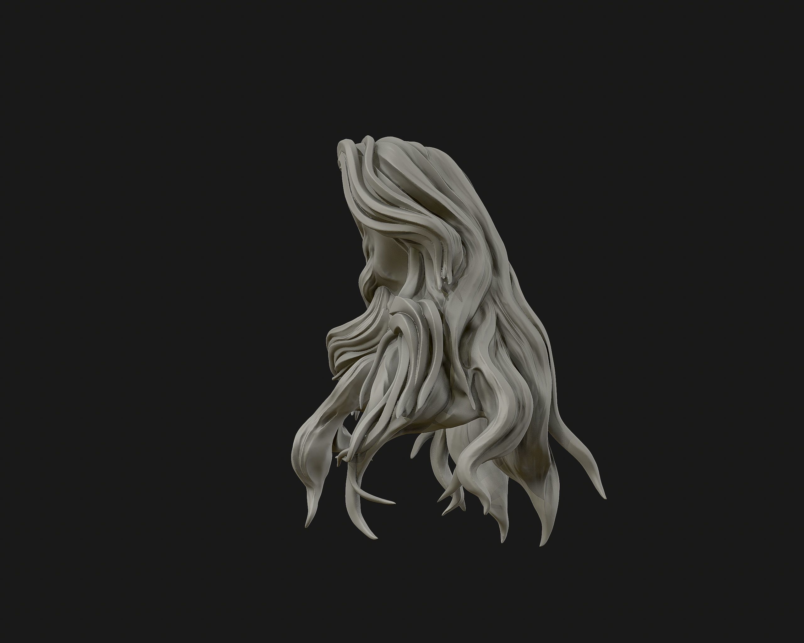 Hairstyle 01 3D print model_10