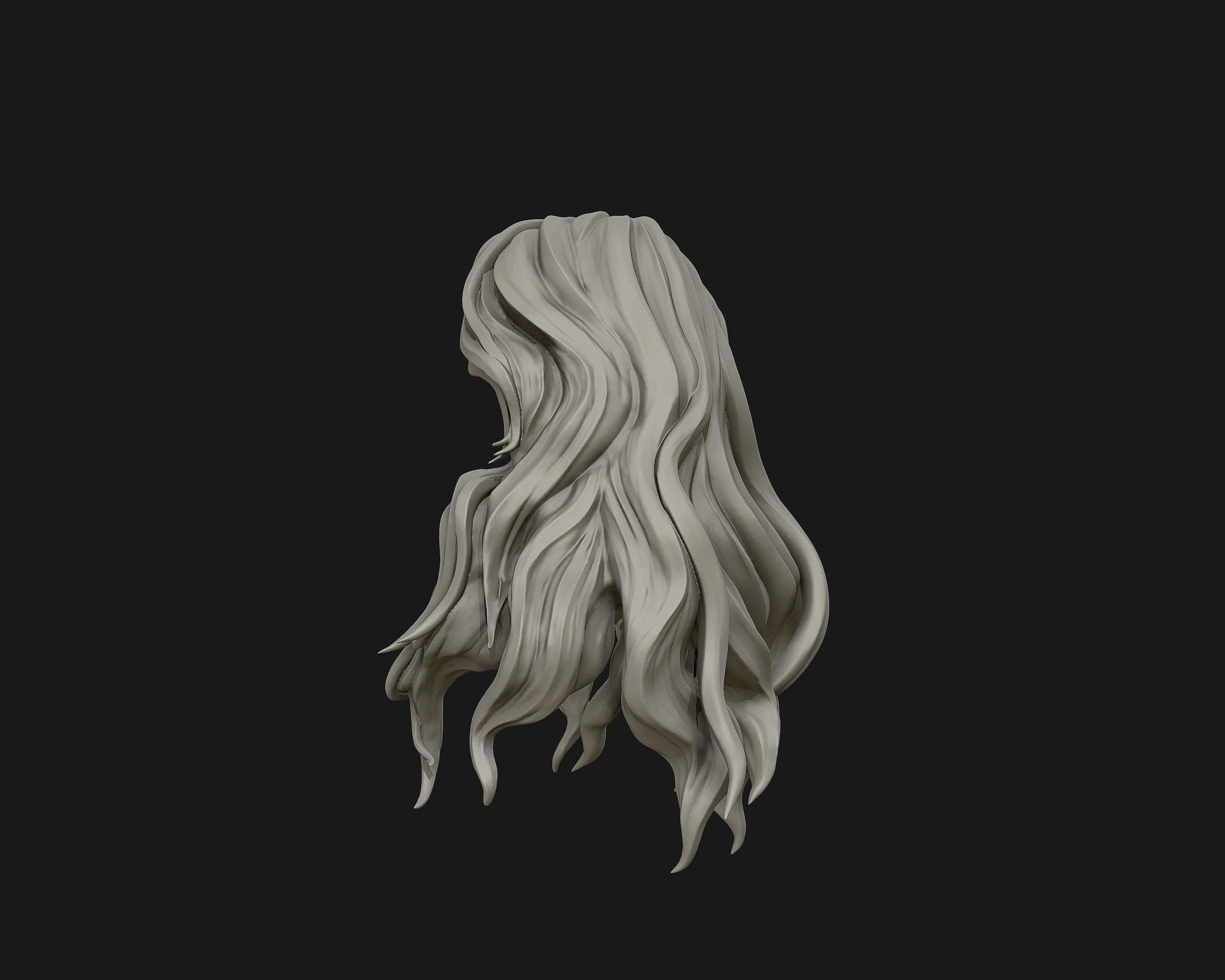 Hairstyle 01 3D print model_11