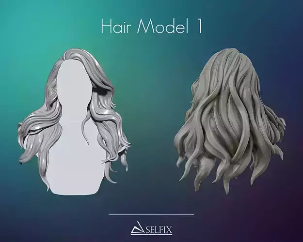 Hairstyle 01 3D print model