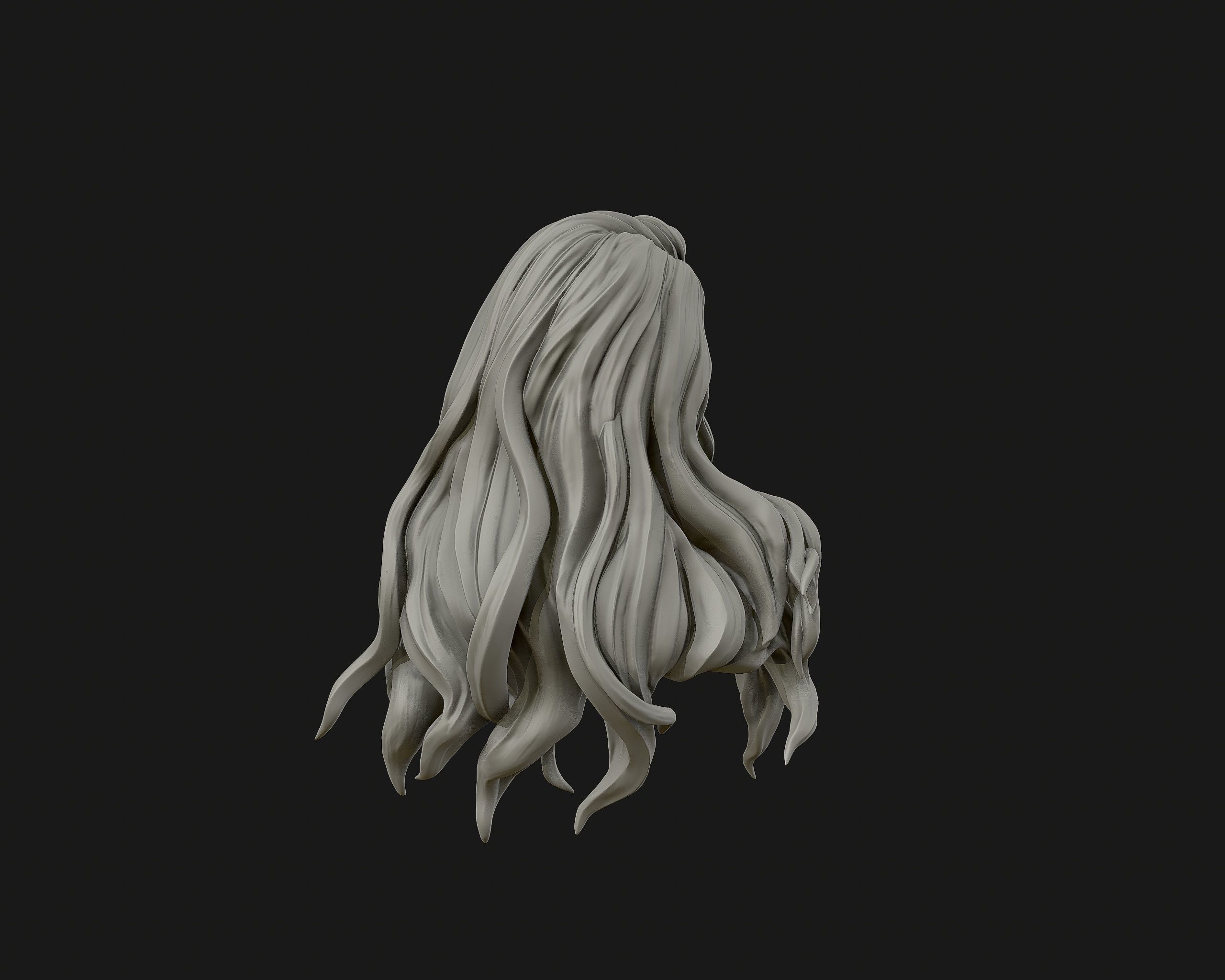 Hairstyle 01 3D print model_13