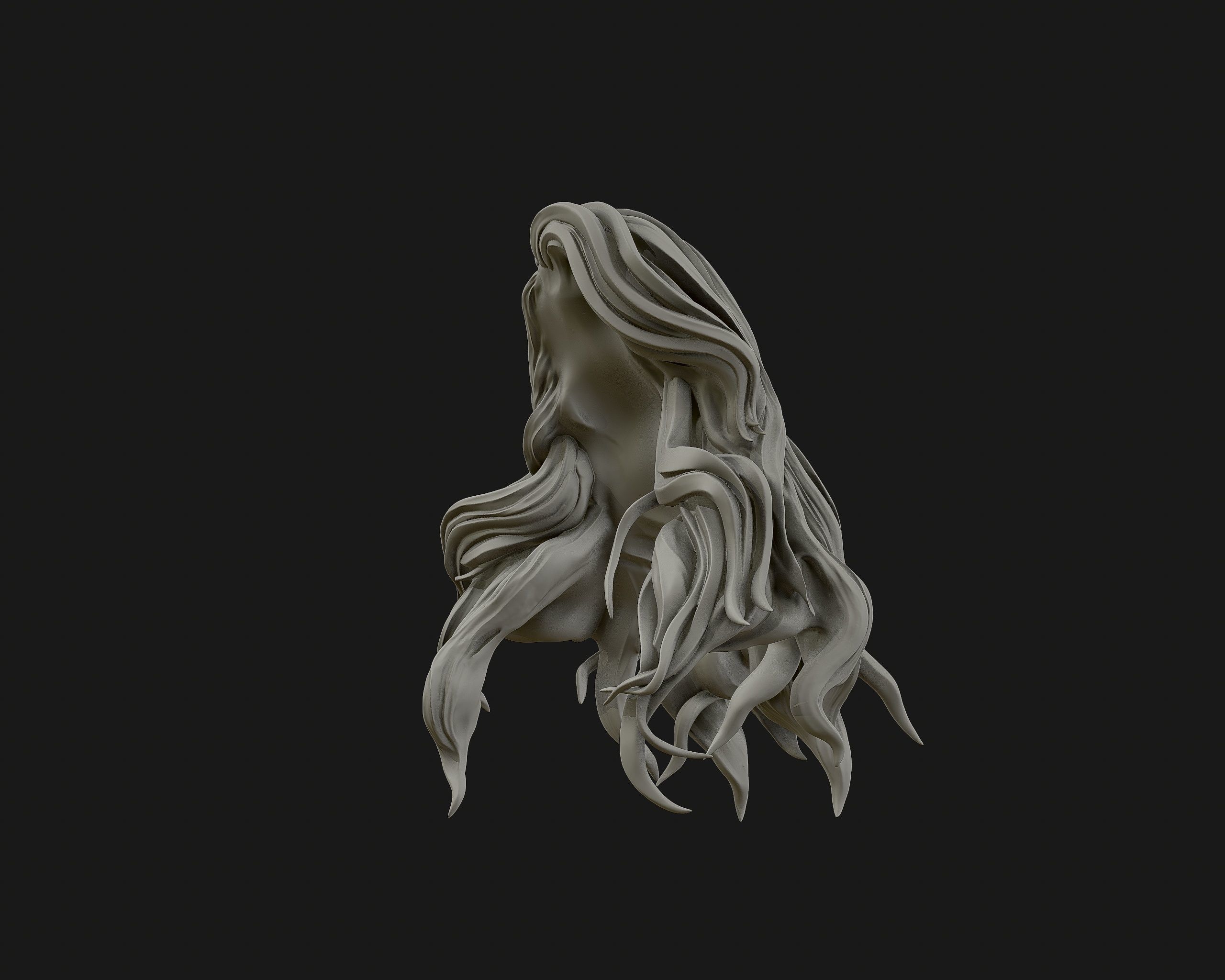 Hairstyle 01 3D print model_9