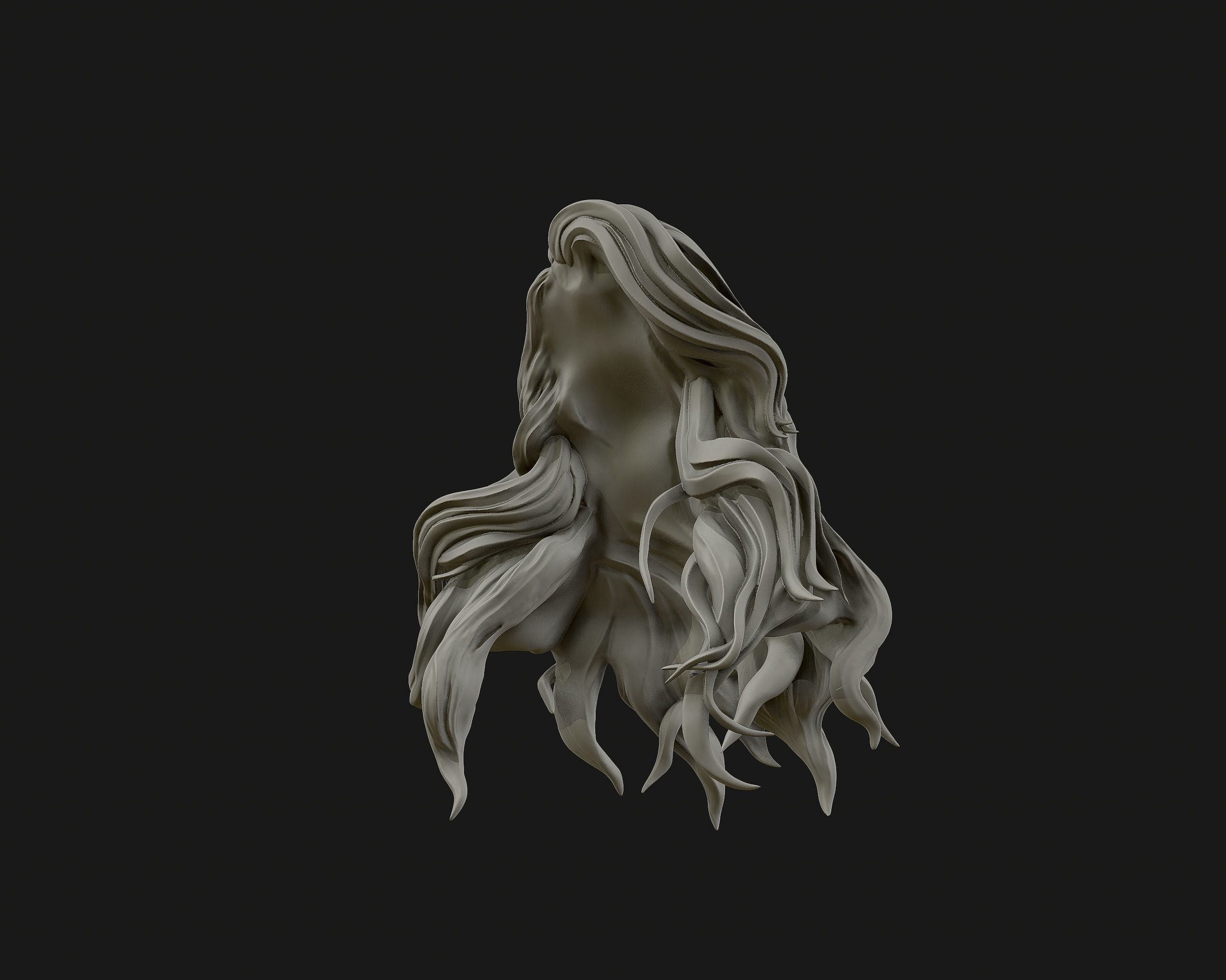 Hairstyle 01 3D print model_8