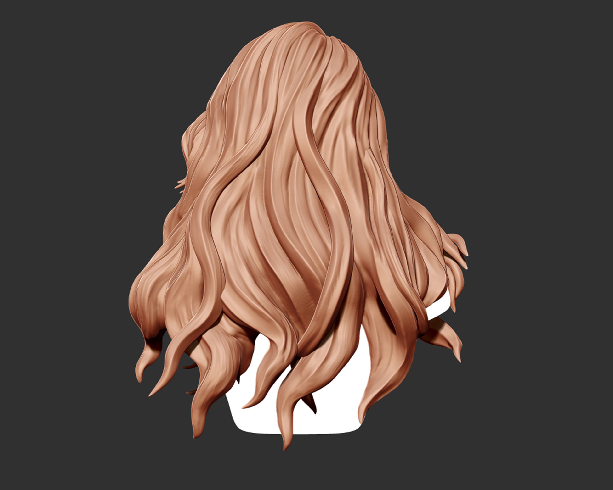 Hairstyle 01 3D print model_4