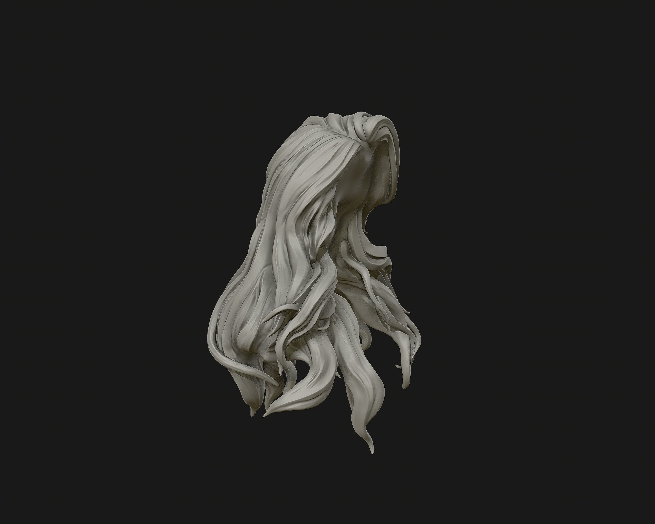 Hairstyle 01 3D print model_15