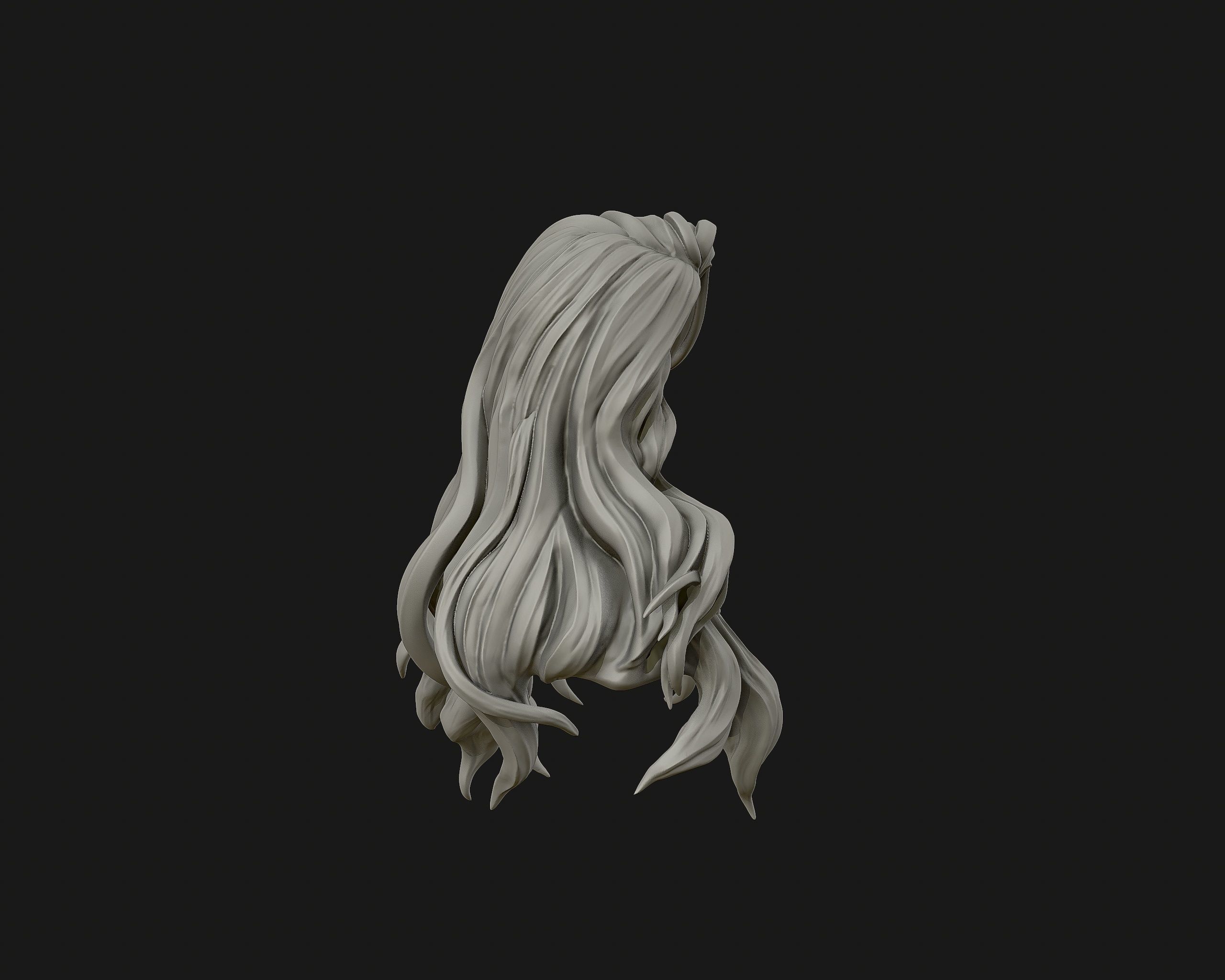 Hairstyle 01 3D print model_14
