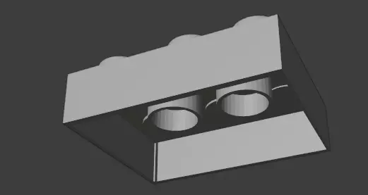 2 pieces of lego 3D model