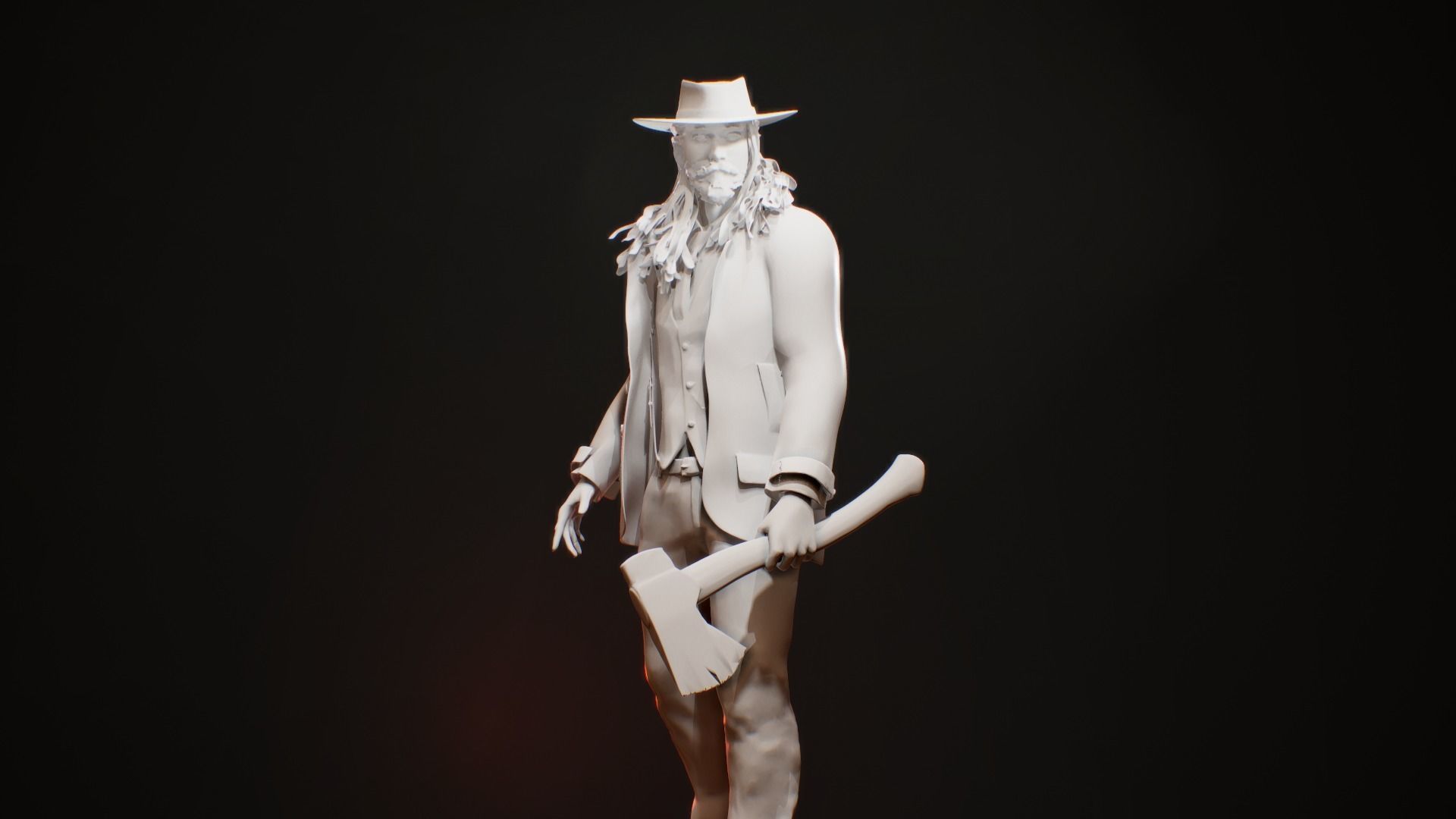Ganster model for 3D printing tabletop minis and figurines 3D print model_5
