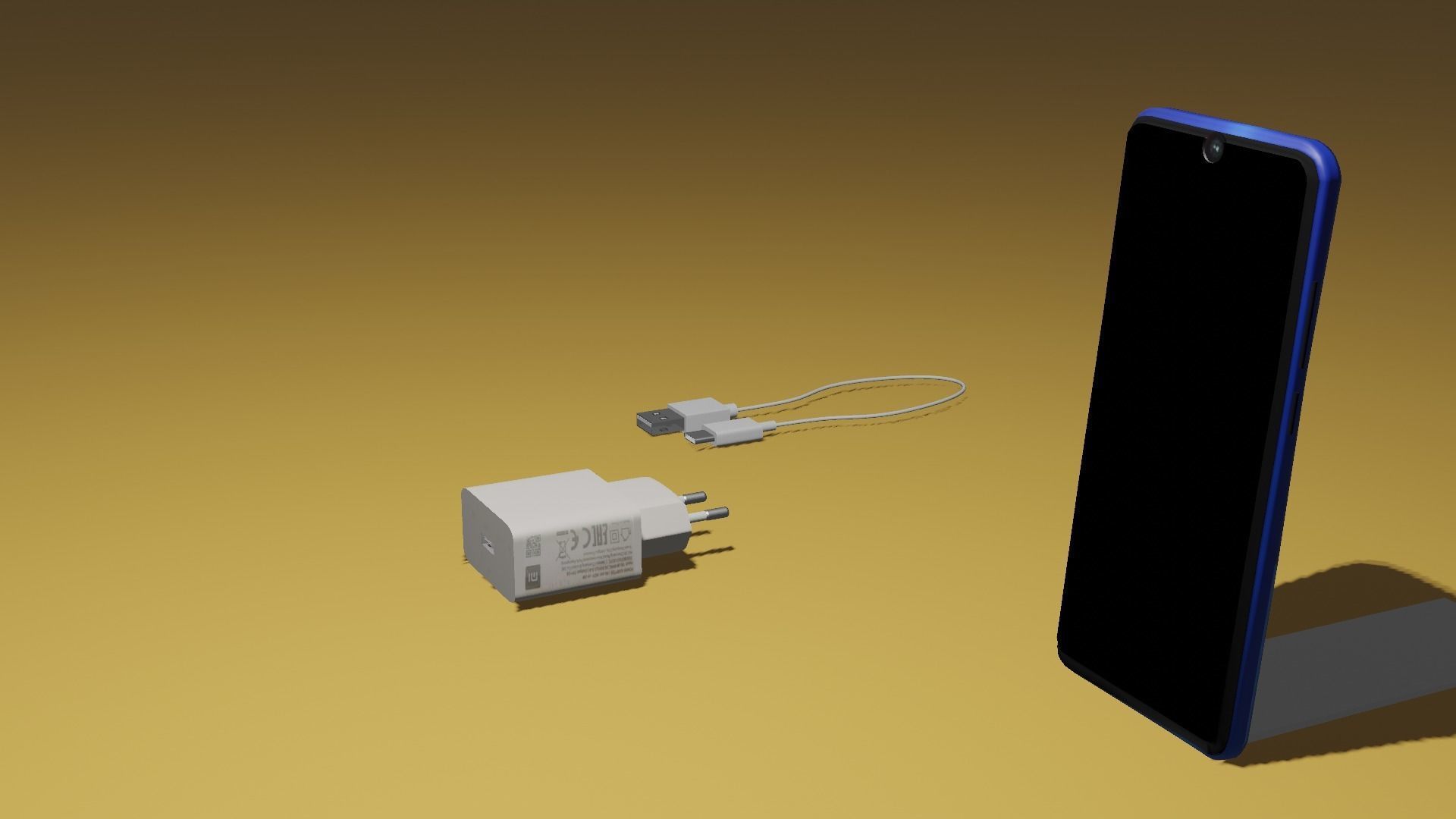 3D model power adapter 3D model_1