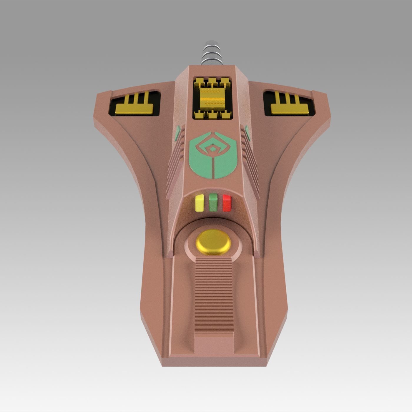 Star Trek The Next Generation Ferengi Phaser Cosplay prop 3D model_8